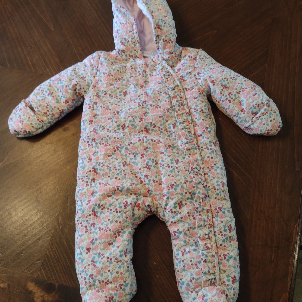 Koala Kids Floral Pink One Piece Footie